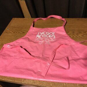 I'VE GOT REVLON'S NEW FACES OF 76 PROMO ADVERTISING PINK APRON